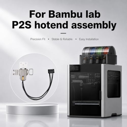 Heating Assembly Kit for Bambu Lab P2S Hot End Heating Component with Heater Cartridge, Thermistor Temperature Sensor & Heat-Insulating Clip 3D Printer Accessories - size: P2S