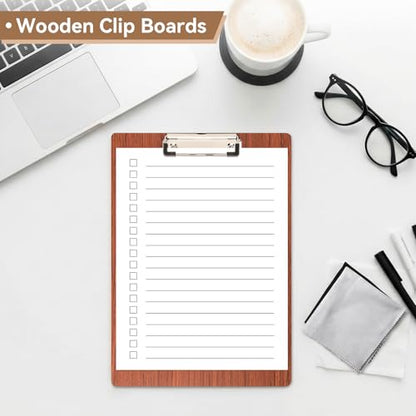 Clip Boards 9x12.6in Wood Made Fit A4 8.5x11 Letter Size, 3mm Thick 3 Pack Sturdy & Bend-resistant Smooth Writing Clipboard for Teacher Businessmen Nurse Versatile Use, Office & School Supplies - color: Amber, size: 9x12.6in - A4