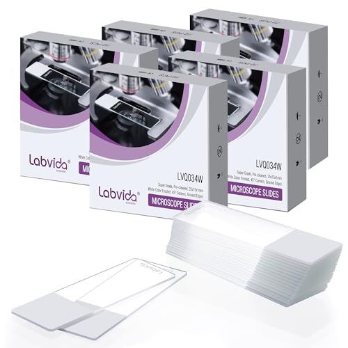 72pcs x 5 Boxes Frosted Microscope Slides, Dim.75mmx25mm, LVQ034W5 - color: 360pcs,White Color Frosted Slides