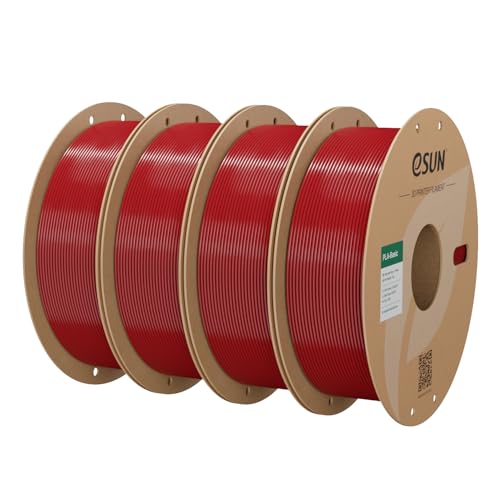 eSUN PLA Basic Filament 1.75mm 3D Printer Filament 4KG Fire Engine Red - color: Fr4-fire Engine Red, size: 4KG