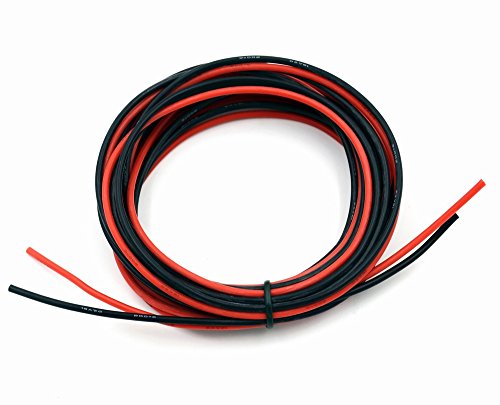 TUOFENG 18 AWG Silicone Wire Kit - 20ft (10ft Black/Red) Hook Up Cable - size: 18 AWG Silicone Wire 2 Colors 10ft Each