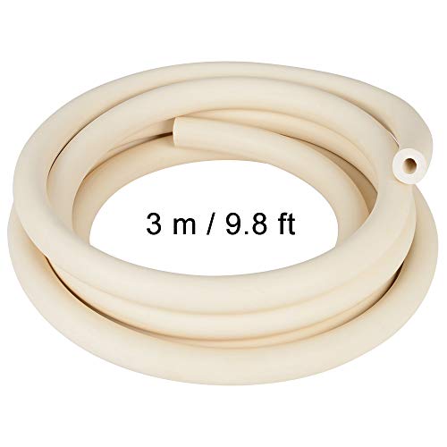 Stonylab Vacuum Rubber Tubing, 18mm (45/64'') OD 8mm (5/16'') ID Vacuum Tubing Natural Rubber Tube for Vacuum, 8 x 18mm (5/16'' x 45/64'') Fitting on StonyLab Glassware Labware - 3m (10 Feet)