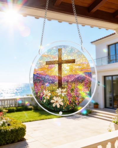 KaayeeWood Acrylic Suncatcher Puzzle,Garden of Holy Light-14.10 in - color: Garden of Holy Light, size: 14.9 in