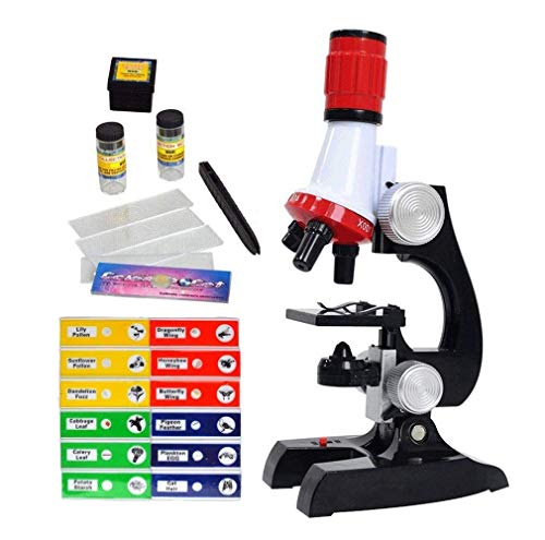 Science Kits for Kids Beginner Microscope with Sample Prepared Slides 12pc, Training Wheels 1 Pair Heavy Duty Rear Wheel for Kids Bikes for Bikes of 14 16 18 Inch