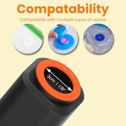 3D Printer Filament Vacuum Pump 1200mAh Portable Air Pump for Storage Bags Powerful Vacuum Pump for Home Storage & Fast Deflate