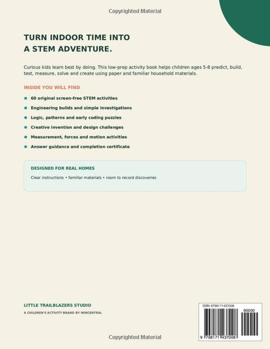 Indoor STEM Adventure Pack: 60 Screen-Free Science, Building and Problem-Solving Activities for Kids Ages 5-8 (Anywhere Adventure Series)