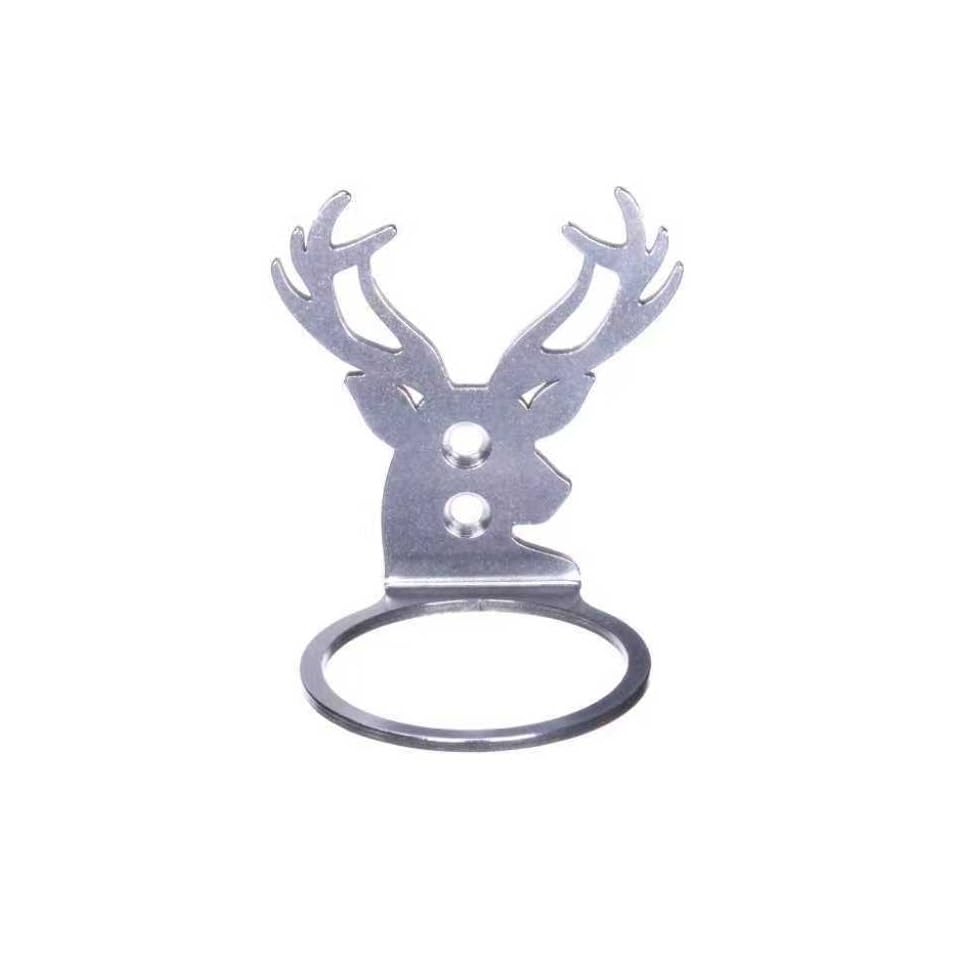 7" Rain Gauge Outdoor, Accurate Glass Tube Best Rated with Deer Shape Rack, Decorative Deer Antler Rain Measure Tool for Garden, Lawn, Patio (Style B) - style: Style B