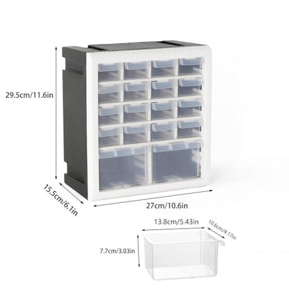 Gonice 18-Drawer Plastic Storage Cabinet, Tool Storage Drawer for Hardware - style: 18 drawer