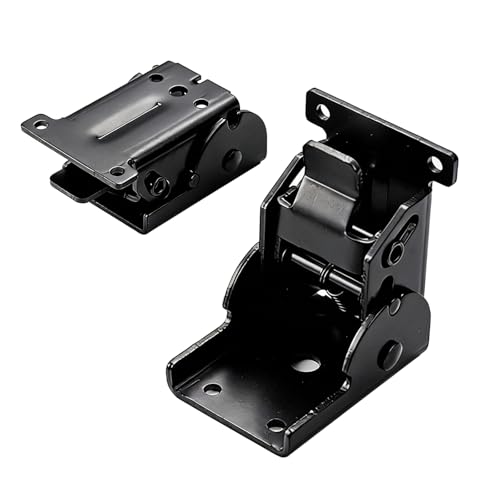 90 Degree Folding Hinge Set of 2, self-Locking Hinge - color: Black