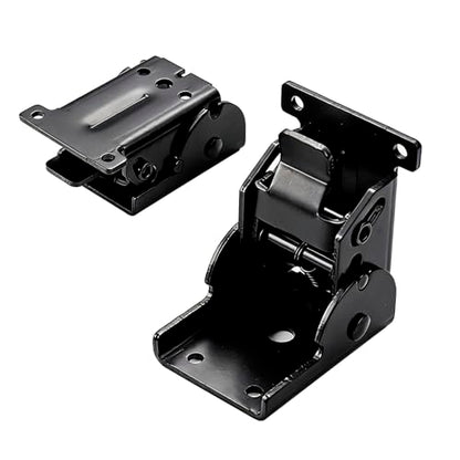 90 Degree Folding Hinge Set of 2, self-Locking Hinge - color: Black