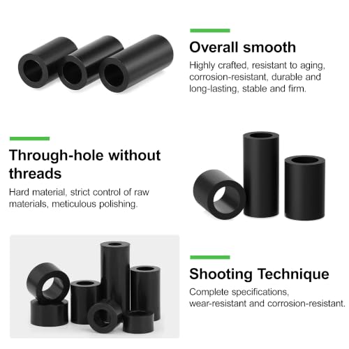 570 Pcs M7 Nylon Spacers Assortment Set - size: M7-570Pcs