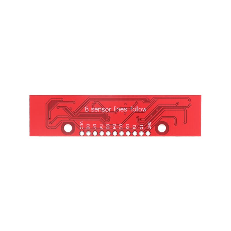 3Pcs Tracking Sensor Module 8-Channel Line-Following Module 8 CH Infrared Line Track Trace Detect Detection Board, Red Board