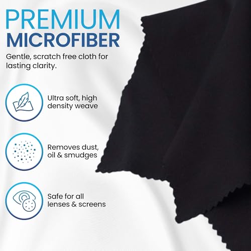 Purity Eyeglass Lens Cleaner Kit - 3 x 1oz Spray + 2 Microfiber Cloths - style: 5 Piece Set - 3 (1oz Lens Spray) + 2 (Microfiber Cloth)