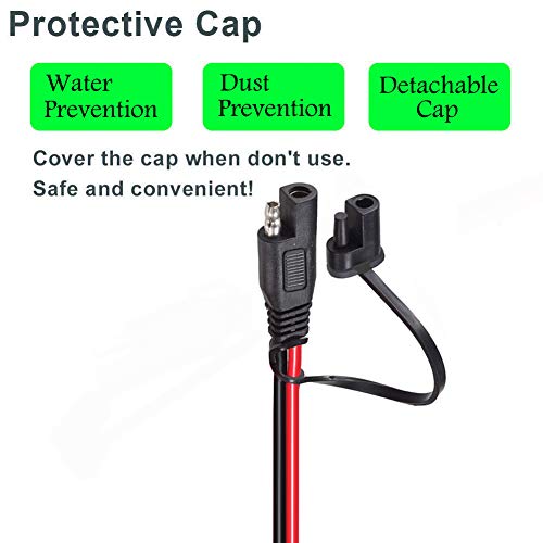 10AWG Battery Alligator Clips,SAE Quick Release Adapter to Clips - size: 10AWG Alligator Clip to SAE