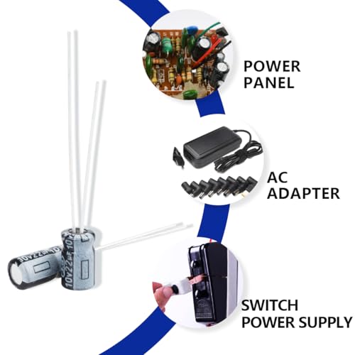 50 Pcs Electrolytic Capacitor 22uF 10V Aluminum Radial Electrolytic Capacitors - style: 10V 22uF