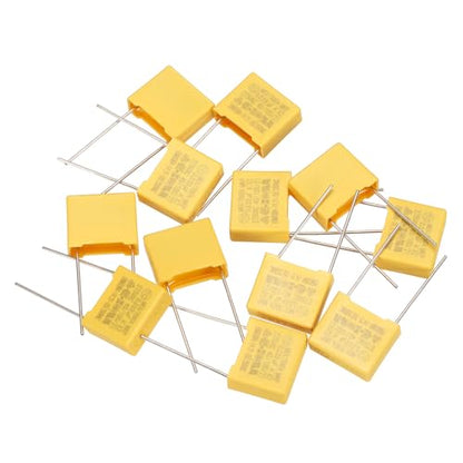 PATIKIL Safety Capacitors 12Pack 0.033uF AC 275V 10mm Pin Pitch 13x11x5mm - size: 10mm Pin Pitch, style: 0.033uF