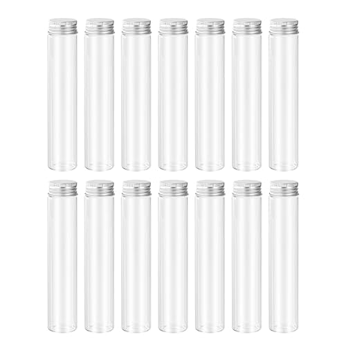 80ml Glass vials 14pcs,With aluminum screw cap14pcs Clear Glass Bottles - style: 80ml 14pcs