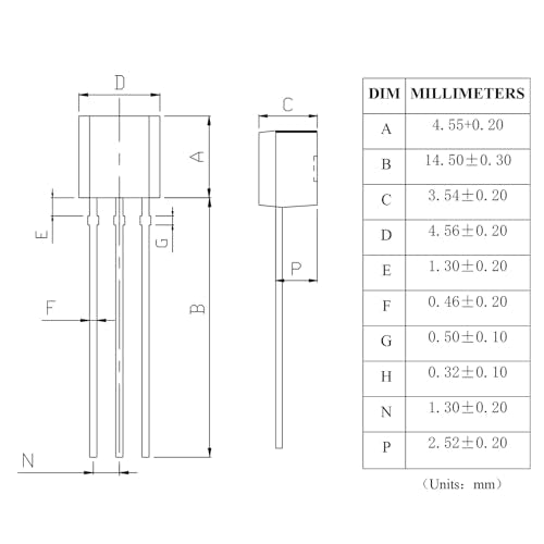 2N2222 2N2222A Amplifier Transistors NPN Silicon Transistor TO-92 60V 800mA (Pack of 200pcs) - style: 2N2222