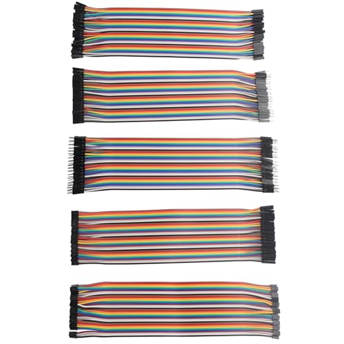 ZDE 200PCS 20cm 7.87inch Breadboard Jumper Wires Dupont Wires Female to Female, Male to Female, Male to Male, 2.0mm to 2.54mm, 2.0mm to 2.0mm Ribbon Cables Compatible with Arduino and Raspberry Pi - size: 20cm/7.87inch, style: 200pcs Assorted