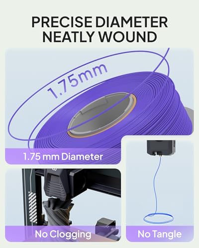 ELEGOO PLA Basic Refill 3D Printer Filament 1.75mm Beige 1KG - color: 1kg Pla Beige