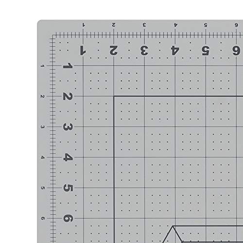 Fiskars 18" x 24" Self Healing Cutting Mat for DIY, Quilting & Sewing, Grey - color: Gray w/Shapes, size: 18"L x 24"W