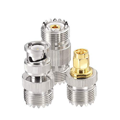 Superbat PL259 Cable UHF RG58 Coax Cable 6ft + SMA/BNC/PL259/SO239 Adapter - size: 6.56 ft