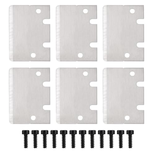 6pcs Professional 3D Print Scraper Blades, Stainless Steel Cleaning Plate