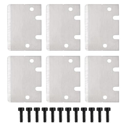 6pcs Professional 3D Print Scraper Blades, Stainless Steel Cleaning Plate
