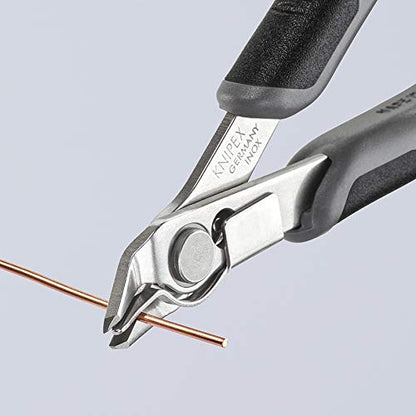 KNIPEX - 78 13 125 ESD Tools - Electronics Super-Knips, INOX Steel, ESD (7813125ESD), 5-Inch with Lead Catcher - size: 5-Inch with Lead Catcher