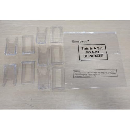 12 Pack Acrylic Book Stand for Display Adjustable, 4.2in H - size: 4.2 x 4.3 x 2.35 Inch