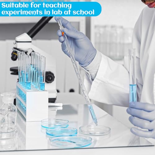 160 Pack Petri Dishes with Lids, 90mm Dia x 15mm Deep Plastic Sterile Container, Clear Plastic Petri Dishes for Science Experiment Lab Analysis Equipment School Projects Supplies