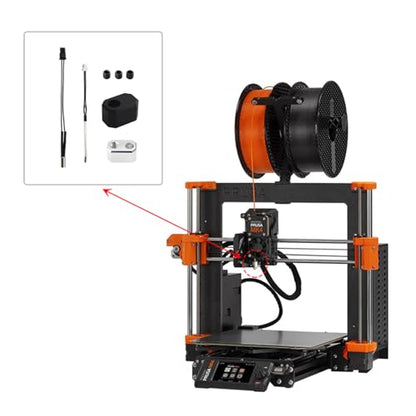 MK4 Heating Block Kit,3D Printer Xirbbo Hotend 24V 40W Heating Cartridge, Heating Block and Silicone Sleeve Accessories for Prusa i3 MK4 3D Printer Thermistors Heater Element with Silicone Socks 2pcs