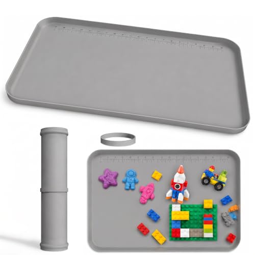 Silicone Art Mat for Crafts, 12" x 19" Waterproof Non-Slip Painting Mat - color: Gray, size: 19"x12"