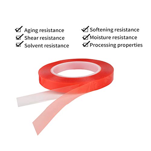 Kaisiking 15mm x 25M Wide Clear Double Sided Tape Two Sided Adhesive Tape - size: 1pcs (15mm)
