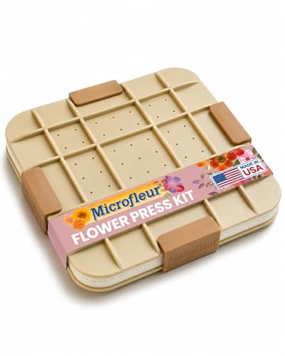 Microwave Flower Press Kit, 9 Inch Portable Craft Preservation in Minutes - size: 9 inch Flower Press Kit