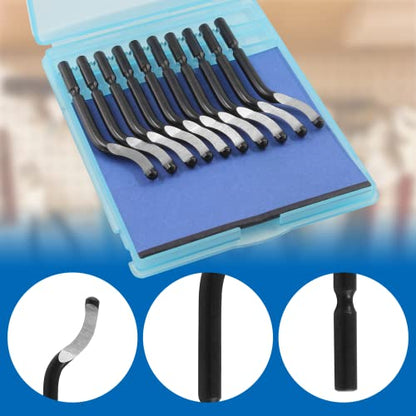 10Pcs Deburring Blades BS1010 Saws Blades Deburr Cutters Trimming Scrapers - size: BS1010 Blades