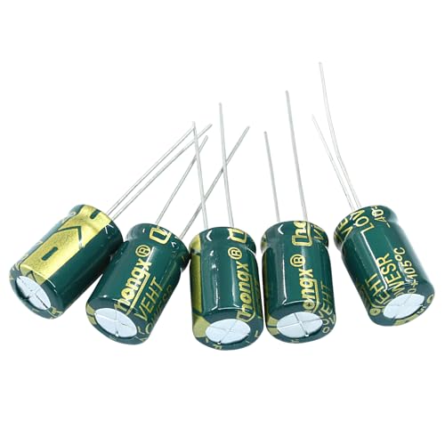 Hordion 20PCS 25V 470UF Electrolytic Capacitor, 0.31x0.47in High Frequency - style: 25V 470UF
