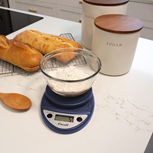 Escali Primo Digital Food Scale Multi-Functional Kitchen Scale and Baking Scale for Precise Weight Measuring and Portion Control, 8.5 x 6 x 1.5 inches, Royal Blue - color: Royal Blue