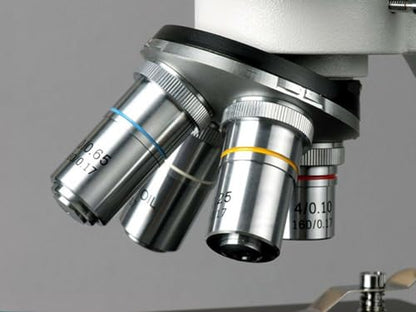 AmScope B100C-SP14-CLS-50P100S Binocular Biological Microscope 2500X
