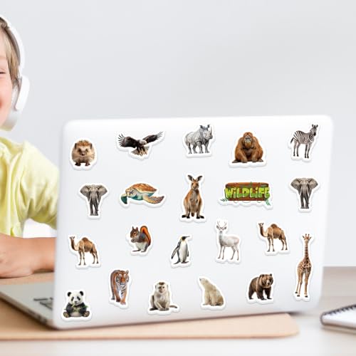 300Pcs Animals Foam Stickers, Self-Adhesive Cartoon Jungle Animals Foam Sticker Safari Animal Stickers for Home School Classroom DIY Art Craft Birthday Party Favor - style: Jungle Animal