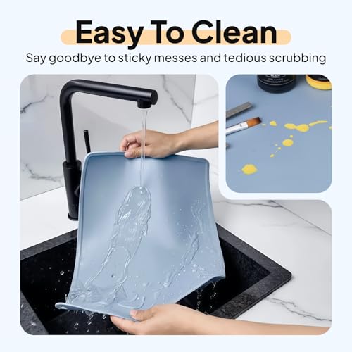 ELEGOO Silicone Mat 400 X 300mm - Table Protector for 3D Printing Work, Heat-Resistant, Non-Stick, Non-Slip, Easy to Clean, Thickness 2.8mm, 1 Pcs