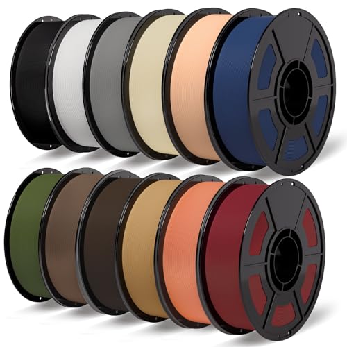 iSANMATE 12KG Matte PLA Filament Bundle Multicolor Bulk for Bambu Lab - color: Multicolor-3
