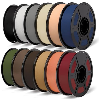 iSANMATE 12KG Matte PLA Filament Bundle Multicolor Bulk for Bambu Lab - color: Multicolor-3