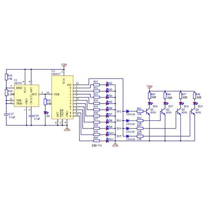 Gikfun DIY SMD SMT Welding Practice Soldering Skill Training Board Ek7028 - size: 1.6 cubic inches