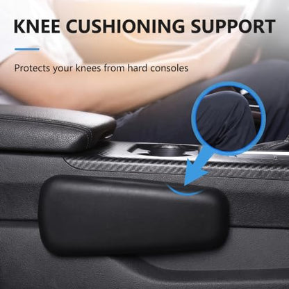 2 PCS Car Armrest Cushion, Elastic Elbow Rest Pad for Car Door Console, Soft Leg Support Pillow for Driving Comfort, Universal for Most Trucks Sedans and Vehicles (Black)