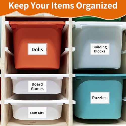 Storage Bin Labels, 2×3.5 in Index Card Holder, Clear Adhesive Pockets - size: 2x3.5 in
