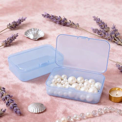LJY 28 Blue Rectangular Plastic Boxes, 3.3 x 2.2 x 1 in for Packing Samples - color: Blue, size: 3.3 x 2.2 x 1 inch