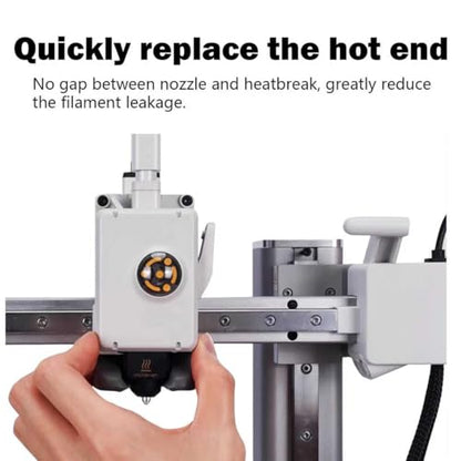 2‑Pack 0.4mm A1 Mini/A1/A2L Hardened Steel Hotend Kit for Bambu Lab - size: Silver 0.4mm+0.4mm
