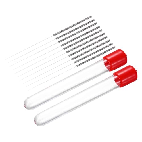 MECCANIXITY 10Pcs 3D Printer Nozzle Cleaning Kit Precision 0.2mm Stainless Steel Cleaner Needles for 3D Printer Clog Removal, Maintenance - size: 0.2mm