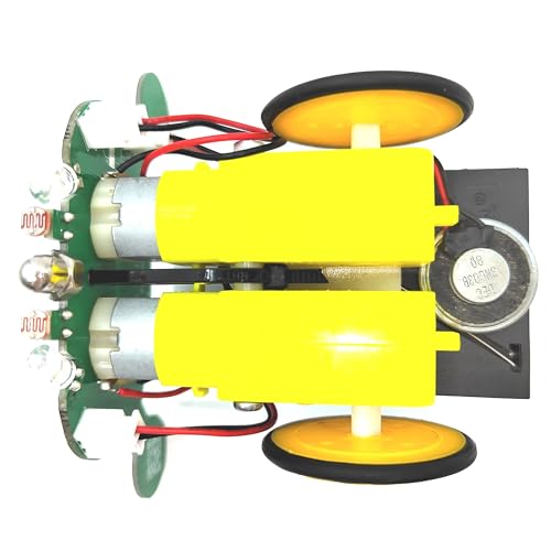 Line Following Robot Kit Smart Robot Assembly Project Kit Obstacle Avoidance Robot with Music DIY Kit Educational Robot Toy, Medium